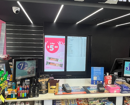 Petrol Station - Behind the Counter Digital Screens - VIC Image #3